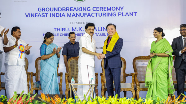 vinfast breaks ground on its vehicle facility india