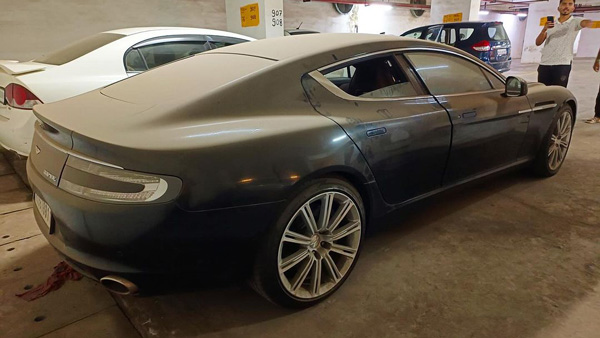 aston martin rapide abandoned rear profile