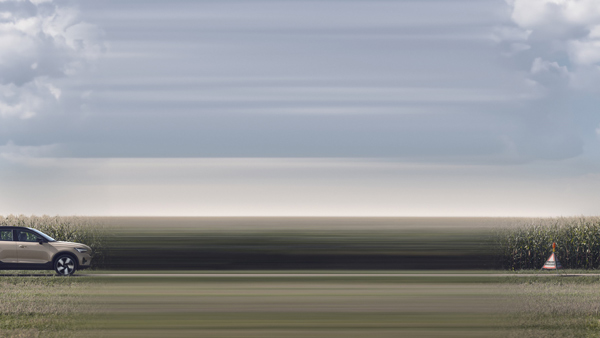 volvo accident ahead alert