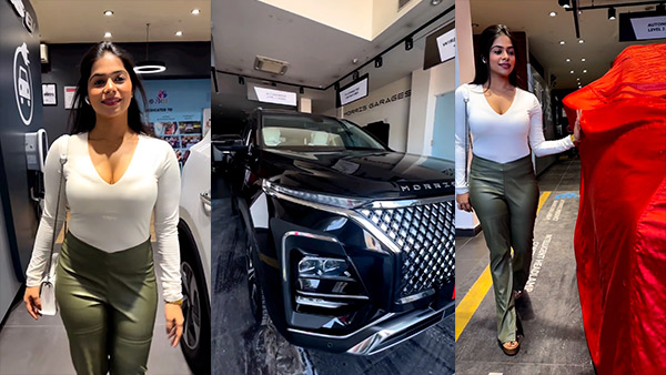 Actress And Model Shubangi Jaiswal Bought New MG Hector