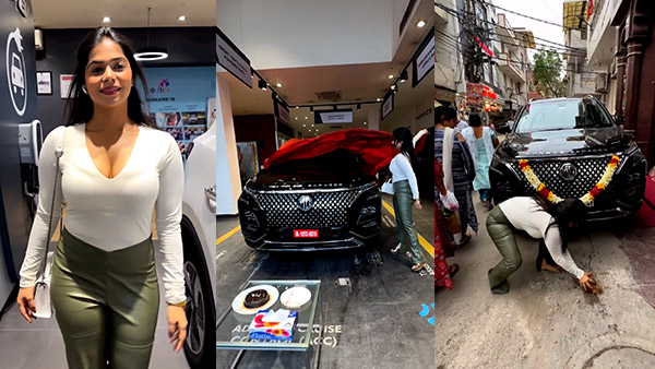 Actress And Model Shubangi Jaiswal Bought New MG Hector