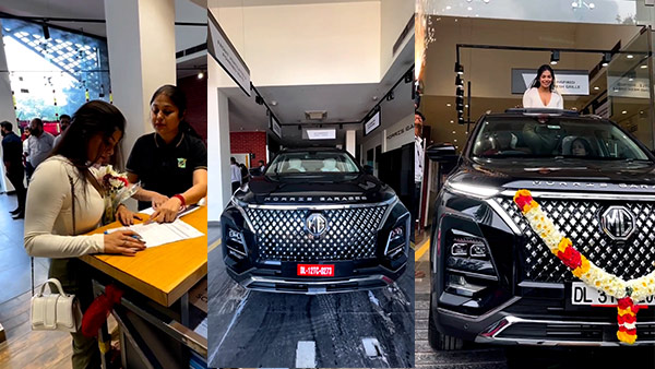 Actress And Model Shubangi Jaiswal Bought New MG Hector