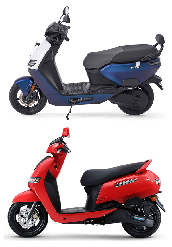 Ather Rizta vs TVS iQube Comparison