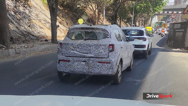 mahindra xuv300 facelift spy pics