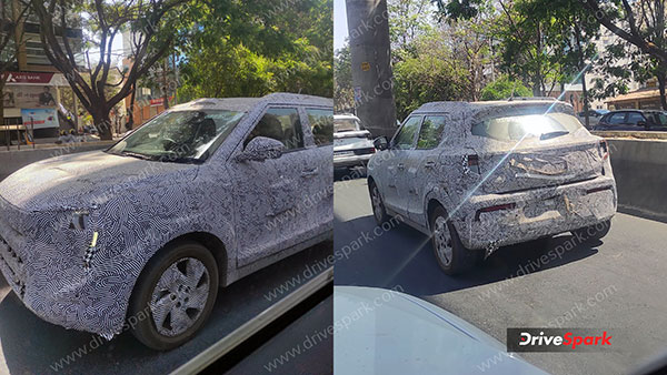 mahindra xuv300 facelift spy pics