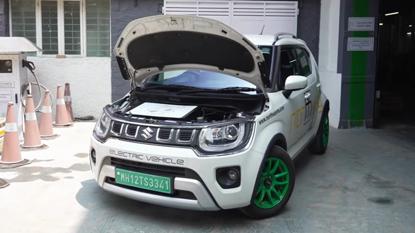 Maruti Ignis Converted To Electric With 200 Kmph Top Speed