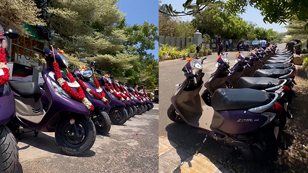 raghava lawrence gifting scooter