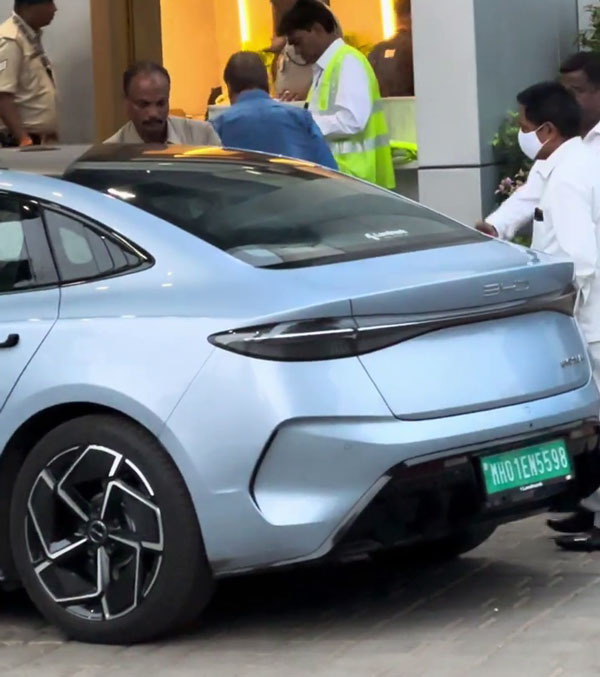 Anil Ambani Spotted In New BYD Seal Electric Sedan