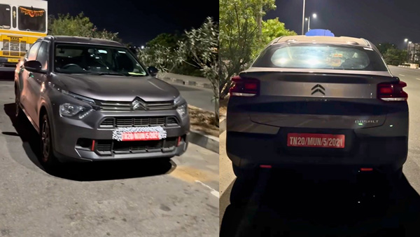 Citroen Basalt SUV Spotted Testing