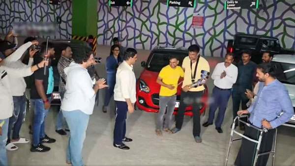 rockline venkatesh gifted maruti swift car