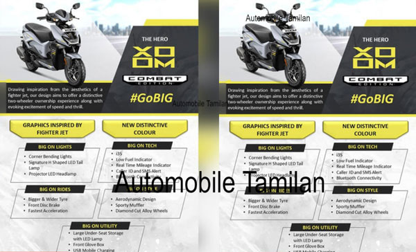 New Hero Xoom 110 Combat Edition Leaked Ahead Of Launch