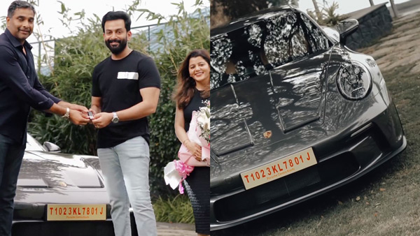 Actor Prithviraj Sukumaran And Wife Supriya Buys New Porsche