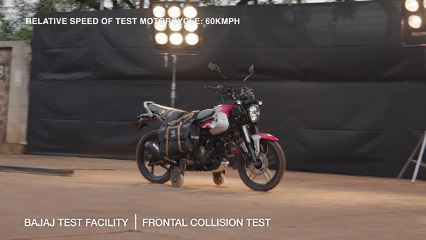 bajaj freedom 125 cng crash test