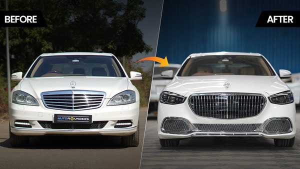 W221 Old S Class Converted Into New Shape W223 S Class With Maybach Kit W221 Old S Class Converted Into New Shape W223 S Class With Maybach Kit