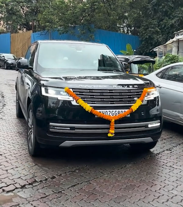 disha parmar rahul vaidya range rover