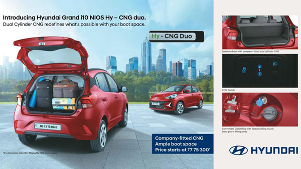 Hyundai Grand i10 CNG Dual-Cylinder Launched