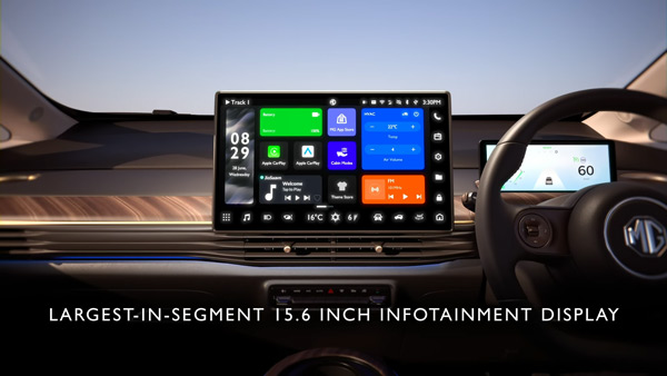 mg windsor ev touch screen
