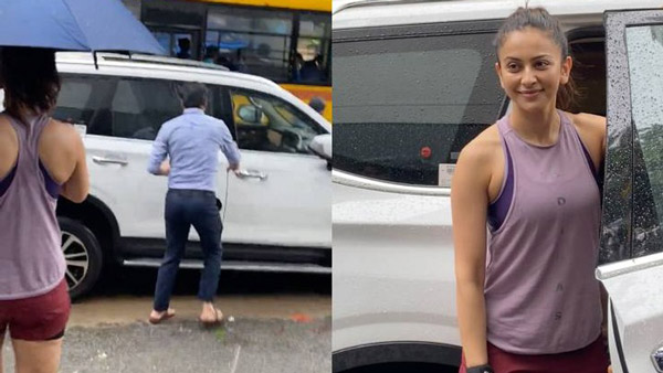 Actress Rakul Preet Singh Spotted In MG Gloster SUV