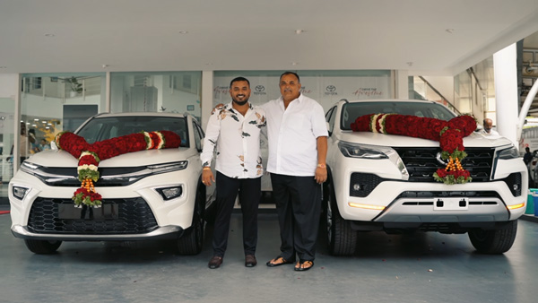 Father And Son Bought Toyota Fortuner And HyRyder SUVs On The Same Day