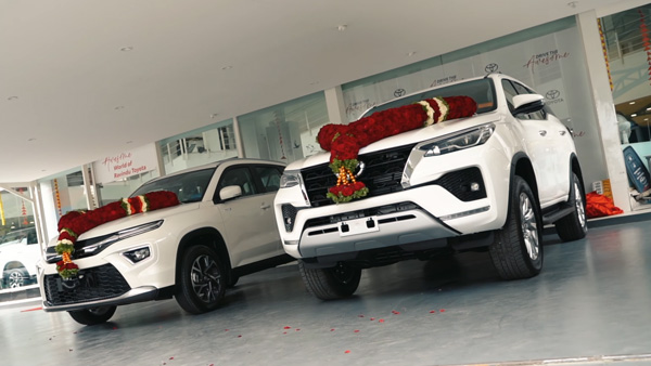 Father And Son Bought Toyota Fortuner And HyRyder SUVs On The Same Day