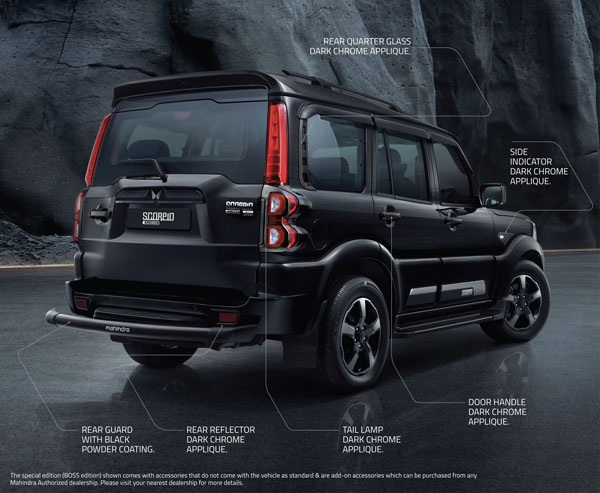 mahindra scorpio classic boss edition rear