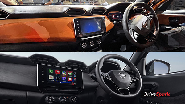 new nissan magnite vs old magnite interior