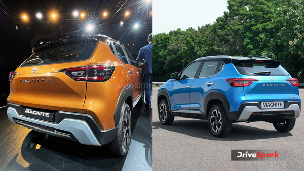 new nissan magnite vs old magnite rear profile