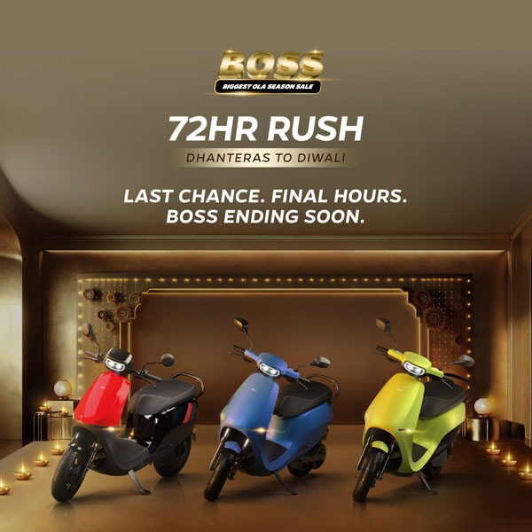 ola electric 72 hours rush discounts range