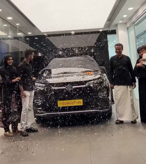 India Book of Record Holder Shibili Rahiman Bought Maruti Fronx Turbo