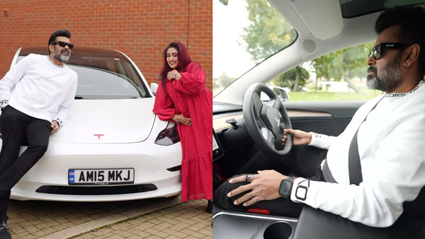 Actor Manoj K Jayan s Tesla Model 3 EV Got Customised Number Plate In His Name Actor Manoj K Jayan s Tesla Model 3 EV Got Customised Number Plate In His Name