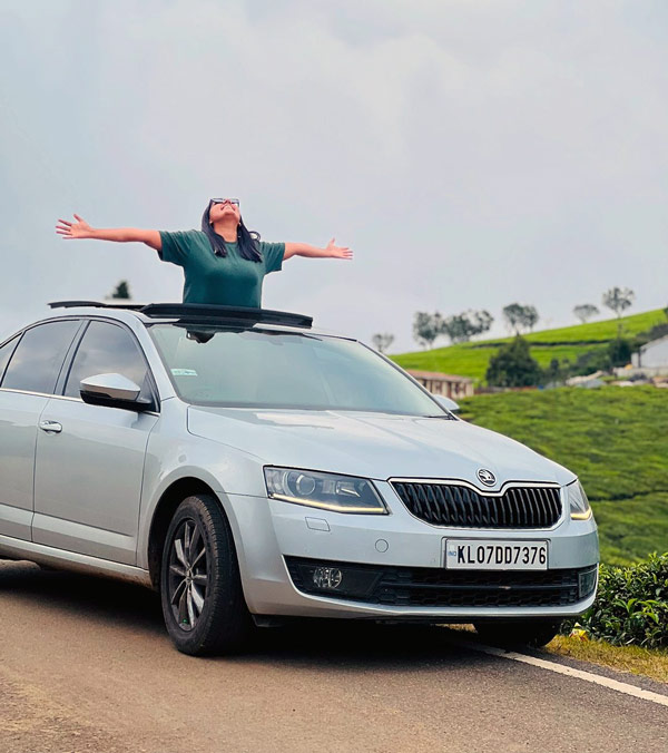 Travel Vlogger Backpacker Arunima Buys Skoda Octavia Diesel Automatic Car Images Goes Viral
