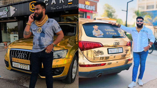 goldman of gujarat audi q5 wrapped in gold goldman of gujarat audi q5 wrapped in gold