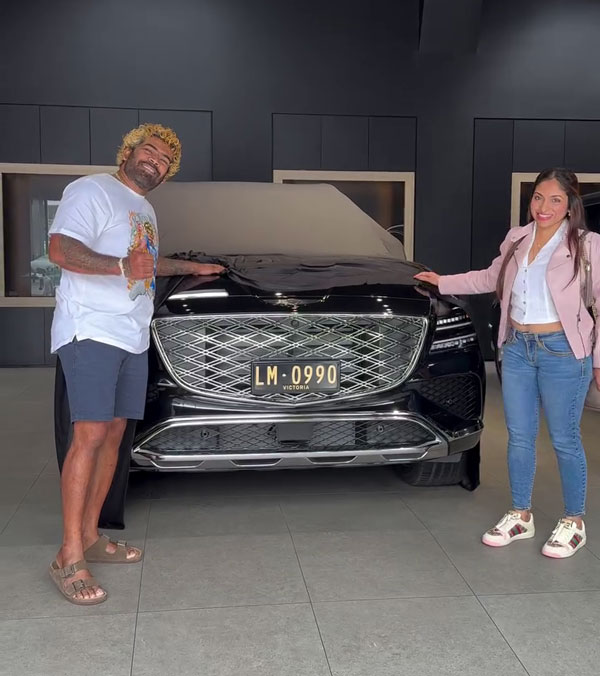 Former Cricketer Lasith Malinga Buys Genesis GV80 Luxury SUV Former Cricketer Lasith Malinga Buys Genesis GV80 Luxury SUV