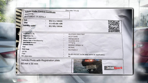 pollution under control certificate