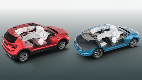 skoda kushaq slavia six airbags standard