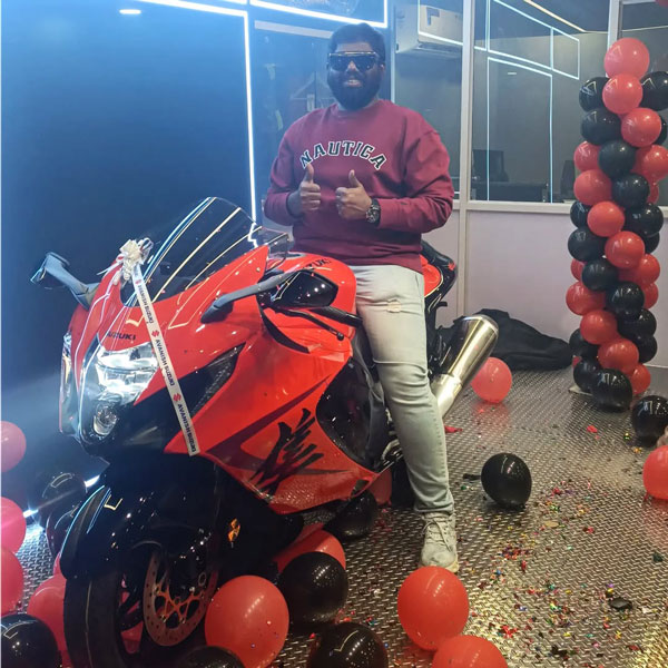 harsha chemudu new Suzuki Hayabusa harsha chemudu new Suzuki Hayabusa