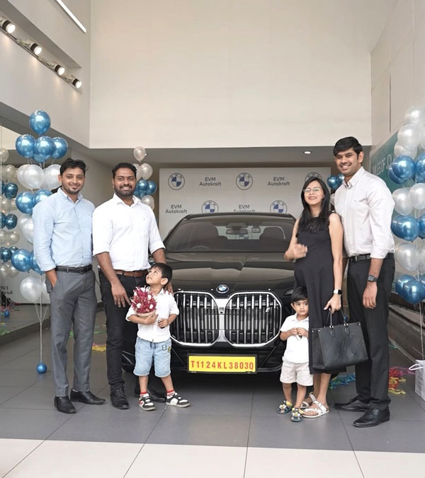 Web And Crafts IT Company CEO Abin Jose Tom Buys New BMW i7 Electric Luxury Sedan