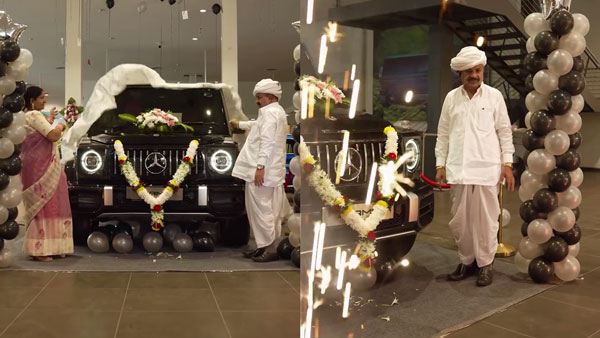 farmer takes delivery mercedes benz g-wagen