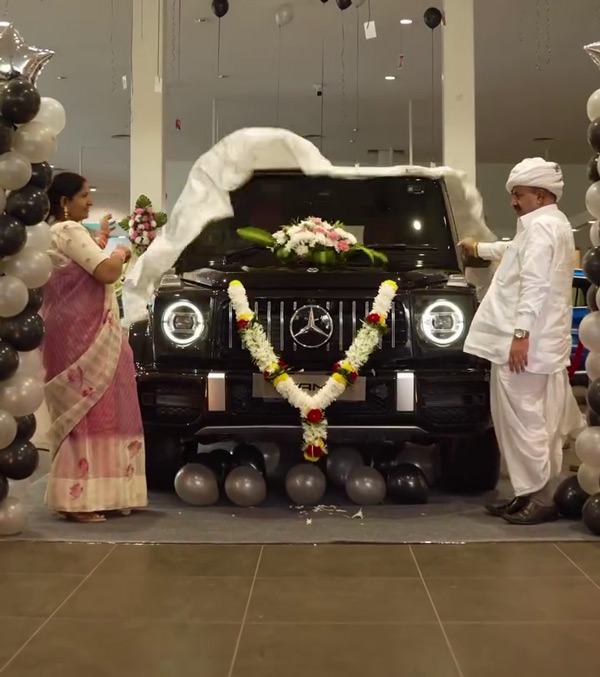 farmer takes delivery mercedes benz g-wagen