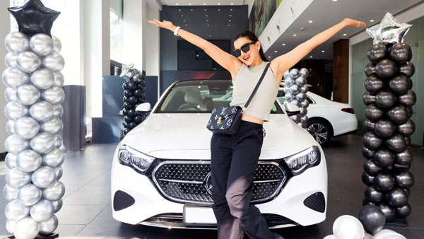 gauahar khan mercedes-benz e-class