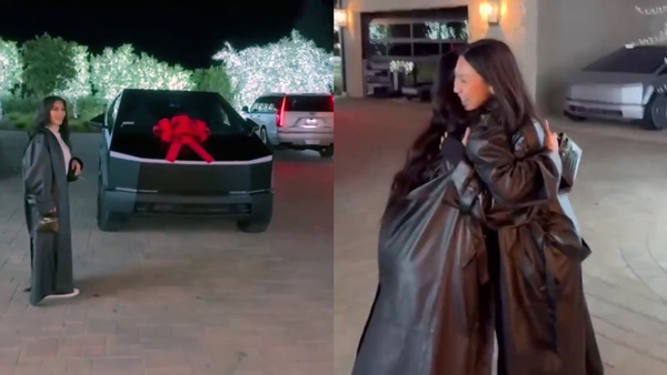 kim kardashian gifts tesla cybertruck friend