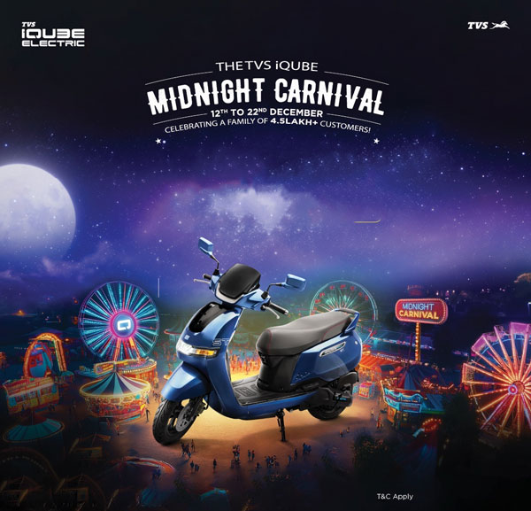 tvs iqube midnight carnival campaign