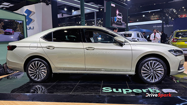New Skoda Superb Sedan Showcased At Bharat Mobility Auto Expo 2025