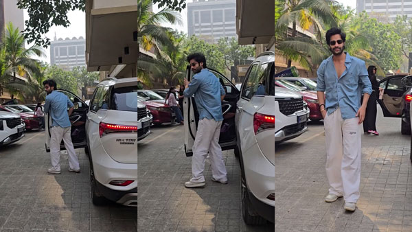 aaman devgan spotted in mg hector aaman devgan spotted in mg hector