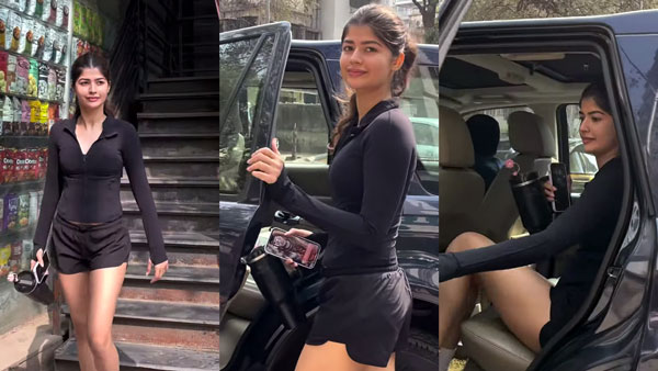 anjini dhawan spotted in land rover freelander