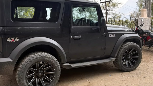 bjp politician mahindra thar fined