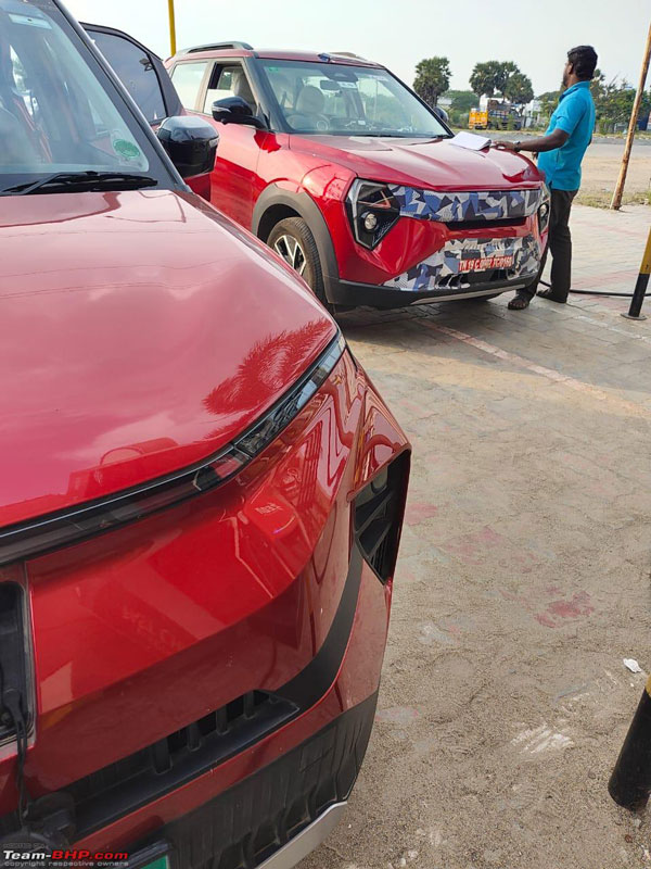 mahindra xuv 3xo ev spy