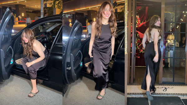 Actress Mahira Sharma Spotted In BMW 3 Series 320d