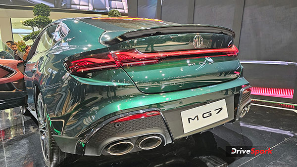 MG 7 Trophy Sedan Showcased At Bharat Mobility Global Expo 2025 Toyota Camry Rival
