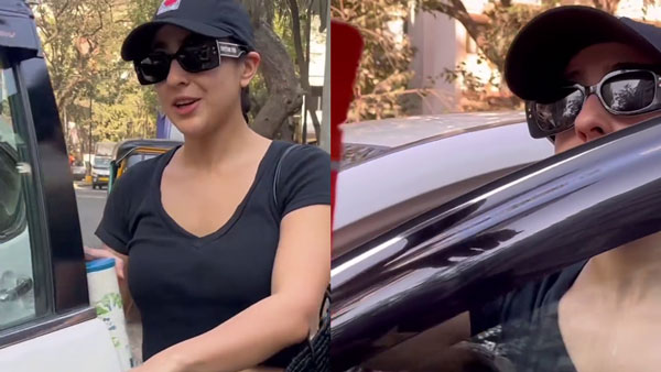sara ali khan spotted in honda cr-v